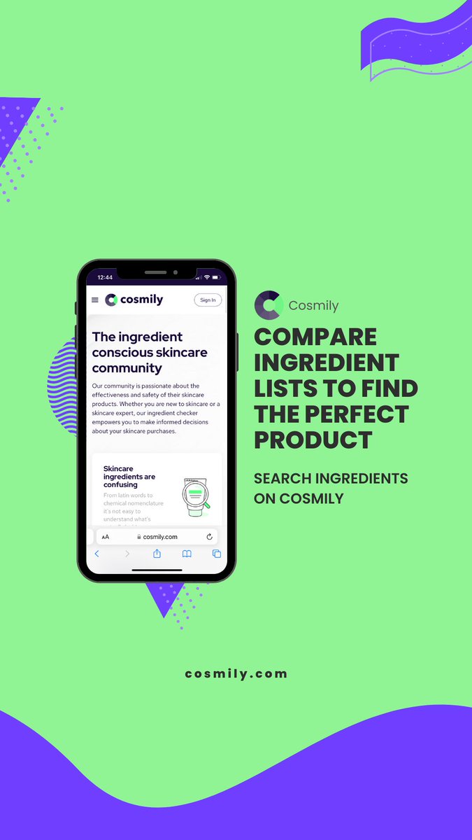 Cosmily's tweet photo. Compare two skincare products to find which one is best for you based on your preferences and skin type. Don't guess, use Cosmily. https://t.co/zL86jDXDw0