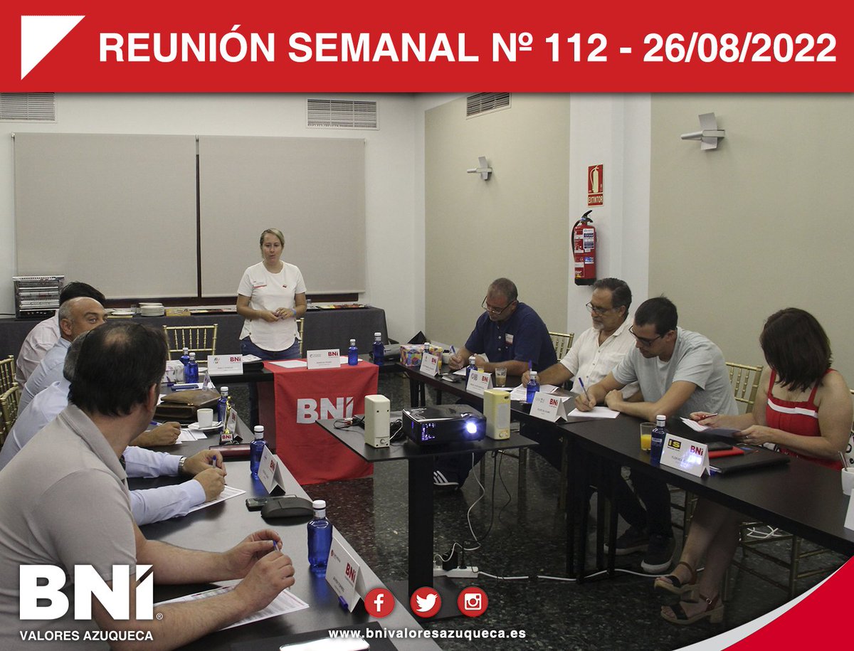 BniValoresAzu's tweet photo. #ReuniónSemanal
Tras un agosto abiertos por vacaciones nuestras empresas siguen creciendo gracias al #marketing por #referencias que nos ofrece #BNI.
▶ https://t.co/poRx17tUG2
🌟¡Vive la #ExperienciaValores!🌟
#SéValores #NetworkingAzuqueca #OtraFormaDeHacerNegocios https://t.co/TGq8ebwjXd