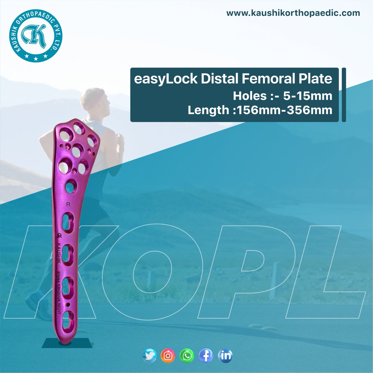 KaushikLtd's tweet photo. "easyLock Distal Femoral Plate 4.5/5.0/6.5mm"
For more enquiries please feel free to contact us.
+91 98114 09488
Email : info@kaushikorthopaedic.com
mktg@kaushikorthopaedic.com
Website : https://t.co/SFgkniFEeS
#kopl #ortho #instruments #distalfemoral #easylock #plates https://t.co/ANL6yIZB0T