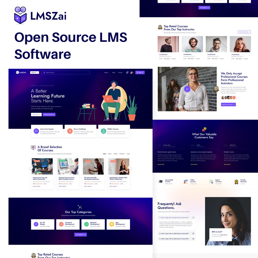 zainiklab's tweet photo. @webdesignledger 

🤷‍♂️🤷‍♂️Some Good Reasons to Choose Open LMS

> Open #LMS is based on Moodle.
> Open LMS = Maximum reliability.
> Top quality.
> Quicker platform administration.
> Open LMS = Flexibility.
> Constant innovation.

💁‍♂️ Live Demo
https://t.co/TqpH8gFzZM https://t.co/QdjKPgTBso