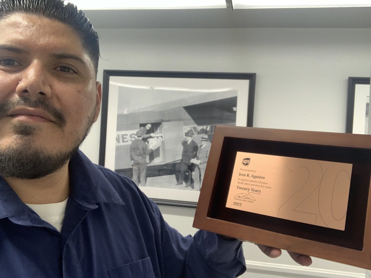 Celebrating Founder’s Day. I’ve met so many great people in this journey and fought so hard to never let them down. I cannot believe I have been with UPS for 20 years now.  My partners have helped me make this more than just a job, it’s a passion.