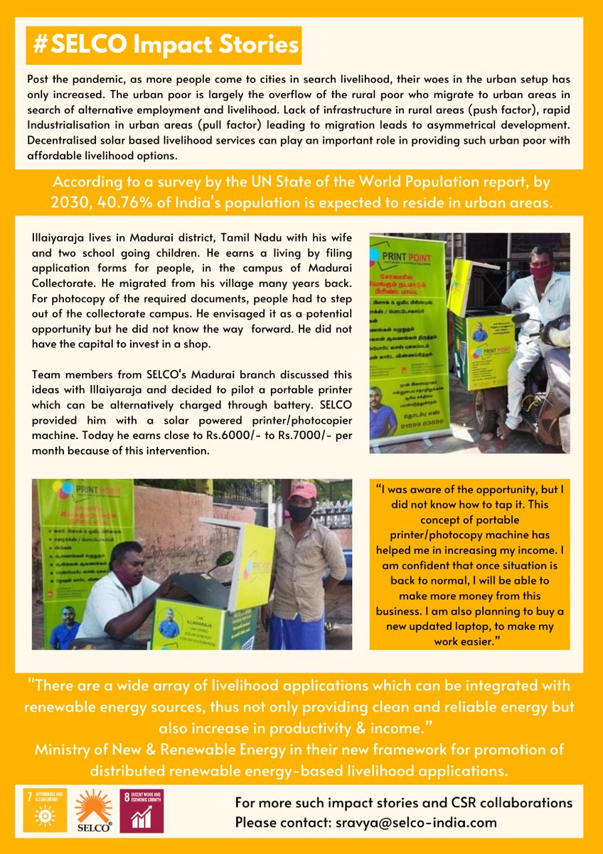 SELCOIndia's tweet photo. #selco #selco_impact_Stories #solarPrinter  #potterywheel #roti_rolling_machine #CSR #CSRActivity #portableprinter #mobileprinter https://t.co/e5gYxShoHE