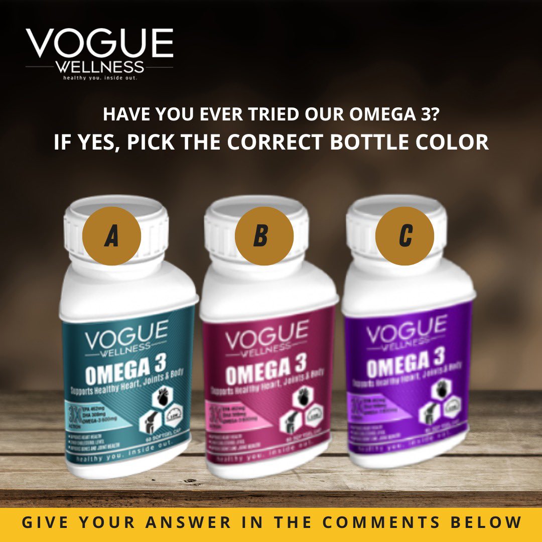 vogue_wellness's tweet photo. Have you ever tried voguewellness omega3? if yes pick the right bottle!
Answer in the comments below 👇
Shop now at : https://t.co/PU03sky2x0
#omega #fishoil #healthyfood #vitamin #healthylifestyle #nutrition #fitness #health #omega3supplements #voguewellness https://t.co/VMFhVLJR6z