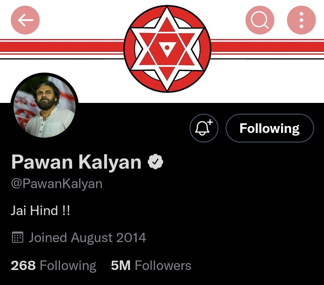 KrishNaiduPspk's tweet image. 5M Change Seekers ❤️ @PawanKalyan

#5MFollowersForPawanKalyan