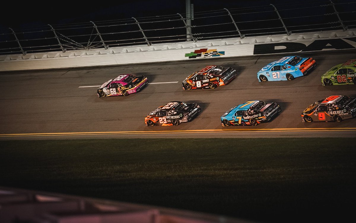 BMSRaceTeam's tweet photo. Humbled is an understatement. What a race for the dynamic duo.. 

Thank you @LarrysHLemonade for your continued support and the second chance! It was a night to remember. 

— P4 at @DAYTONA. https://t.co/C1AZ3ESEAW