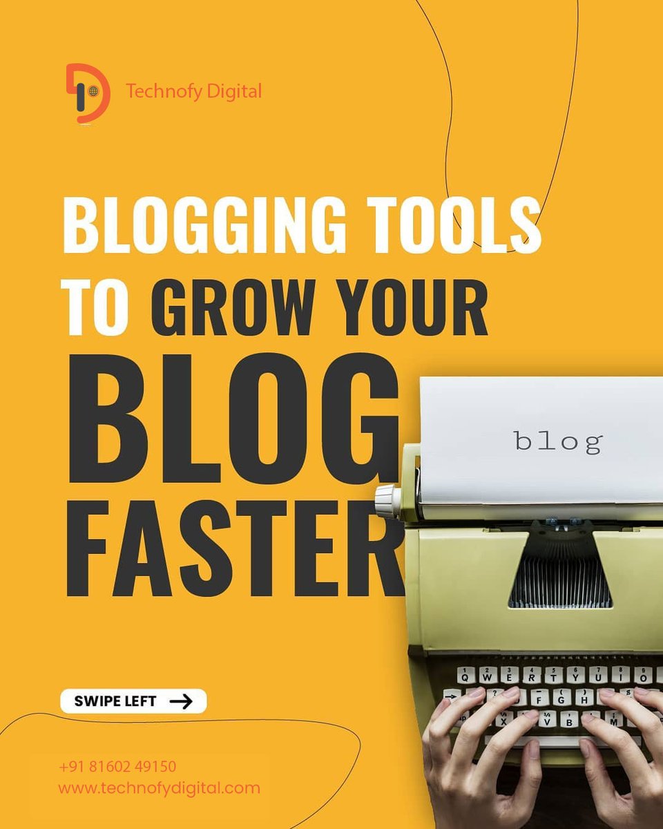TechnofyDigital's tweet photo. How you can grow your blog faster?

Review these important blogging tools and make it happen now.

#TechnofyDigital #Blogging #BloggingTools #Bloggers #GrowBlog #BloggingTips #BlogTips #ToolsForBlog #Blog https://t.co/du3RSTwmI6