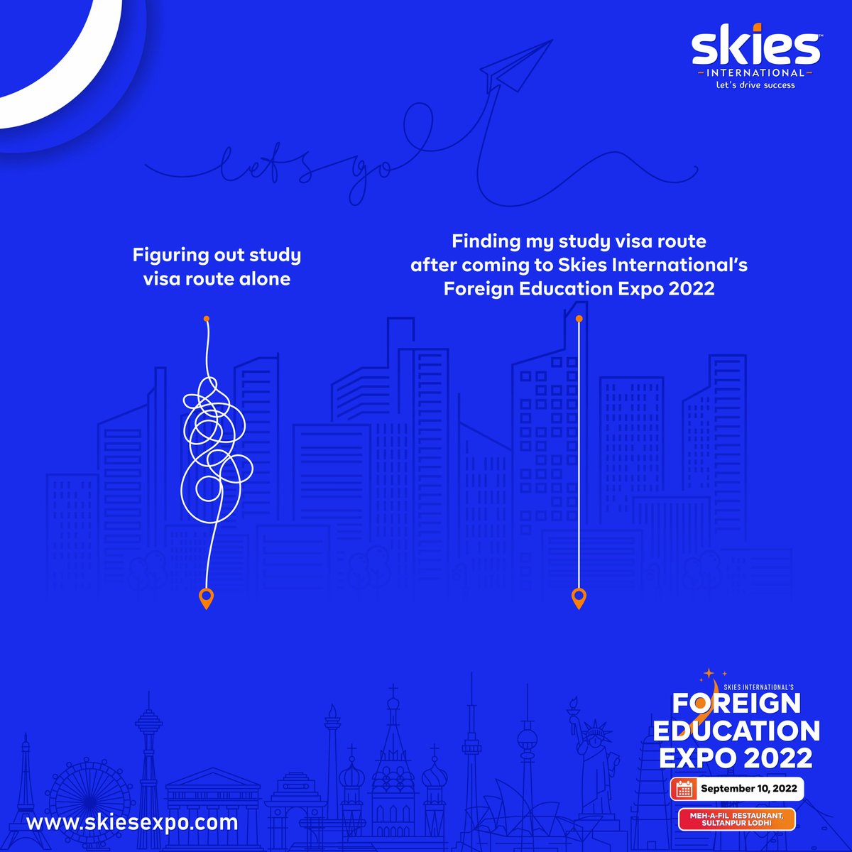 skiesintl's tweet image. We make the journey to your dream university simpler!

10th September 2022
Meh-A-Fil Restaurant - Sultanpur Lodhi

Register at skiesexpo.com today
.
.
.
.
#SultanpurLodhi #Studyfair #Educationfair #educationfair2022 #fair2022 #educationexpo2022 #punjab