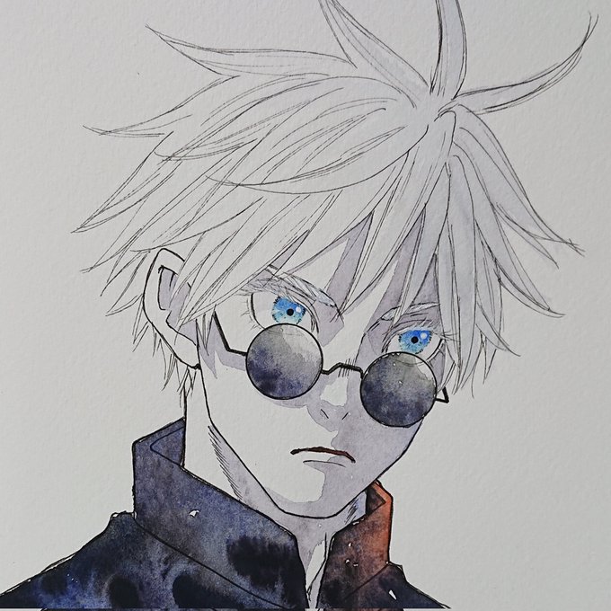 #新しいプロフィール画像これね、アップにすると美少年なのよほんとに(自己満)反転させずに描いたけどそこまでデッサン狂ってなかったし久々にいい顔が描けたわ(自己満) 
