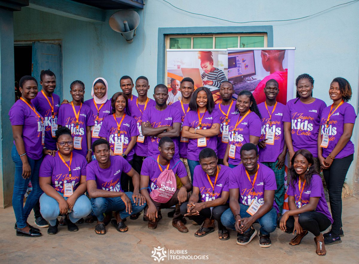 rubiestech's tweet photo. Believe us when we told you we painted the community of Ijoko purple  for a whole week from Aug. 15th-20th, 2022
The #IjokoProject will remain an iconic tech project for a very long time
We thank all our team members and volunteers for a job well done 
You're all awesome

#coding https://t.co/0m8D53Ggiq