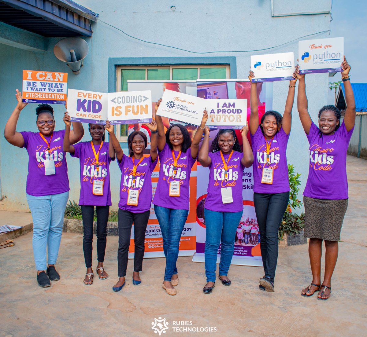 rubiestech's tweet photo. Believe us when we told you we painted the community of Ijoko purple  for a whole week from Aug. 15th-20th, 2022
The #IjokoProject will remain an iconic tech project for a very long time
We thank all our team members and volunteers for a job well done 
You're all awesome

#coding https://t.co/0m8D53Ggiq
