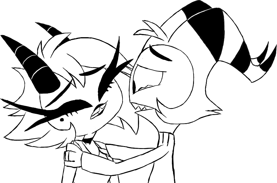Gariandos's tweet photo. "Please don't go. You're the only family I have left."
And onto Day 5, this one tackling Loss/Mourning.
#HelluvaBoss #HelluvaBossFanart #MoxxiexMillie #MandMweek #HelluvaBossMillie #HelluvaBossMoxxie #Moxxie #Millie https://t.co/Mj6qccYRX1