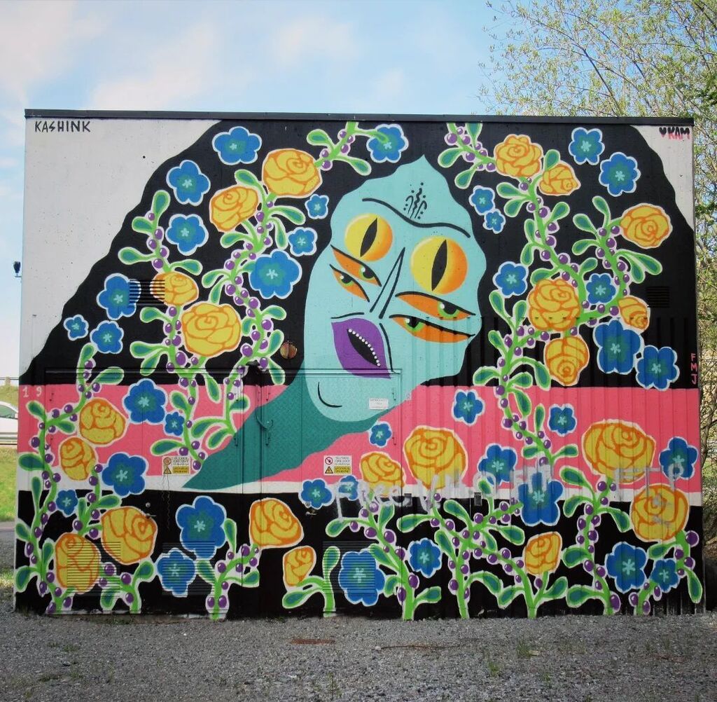 F_erre's tweet photo. Never enough eyes to see it all. 
Quick throwback to our trip to #stockholm with this work by @kashink1 in#Nacka 
.
#kashink #visitstockholm #stockholmstreetart #urbanart #graffitiart #streetartsweden #streetartstockholm #urbanart_daily #graffitiart_dail… https://t.co/xV3Bee3MfX https://t.co/sUXq15V9hL
