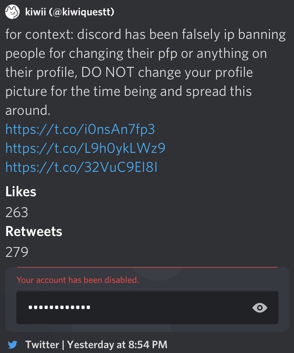 Careful out there my fellow discorders