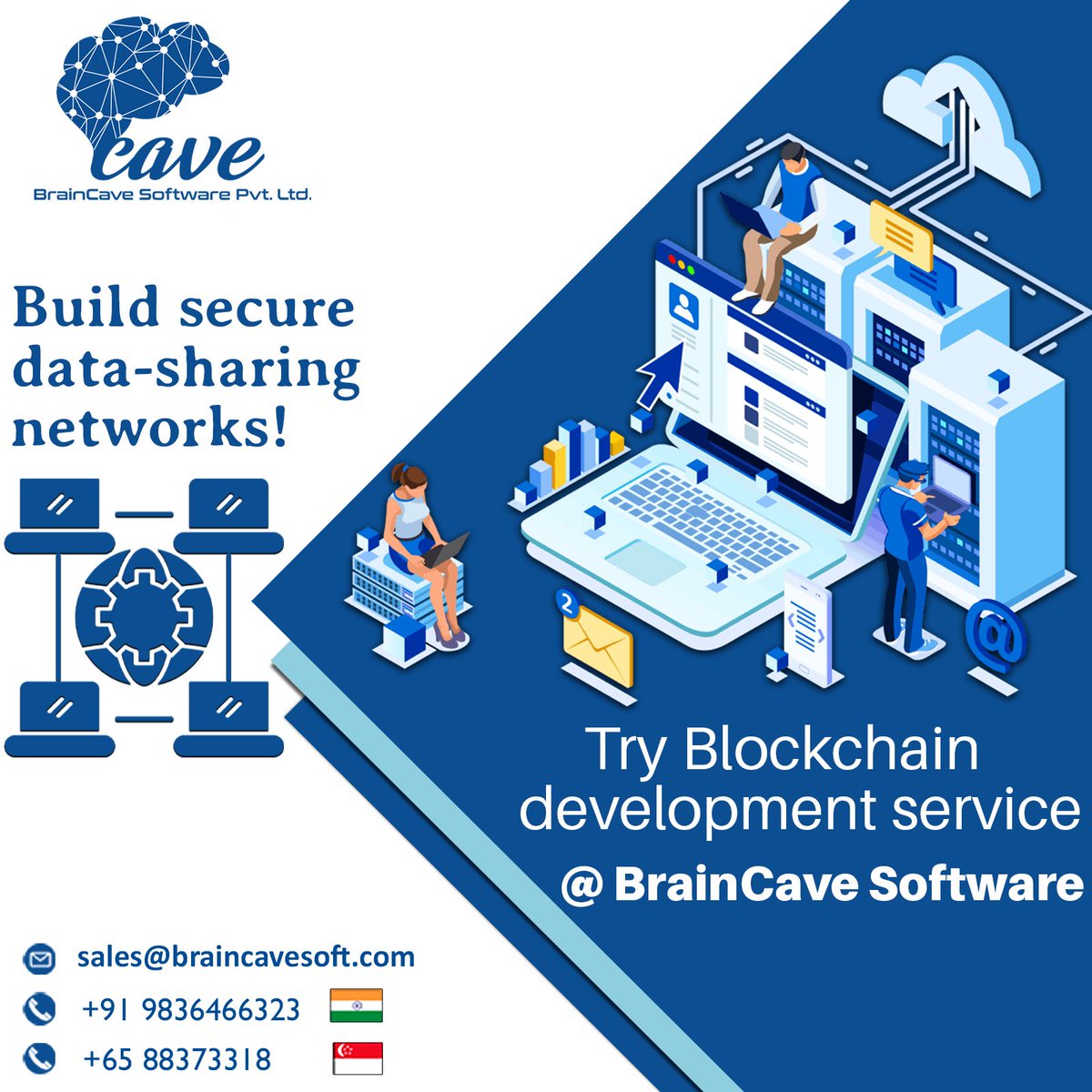 braincavesoft's tweet image. Create a secure database with Blockchain technology. Connect with BrainCave Software to avail best quality service and results in data management and security.
#braincavesoftware #buildsecure #DataSharing #networking #blockchaindevelopment