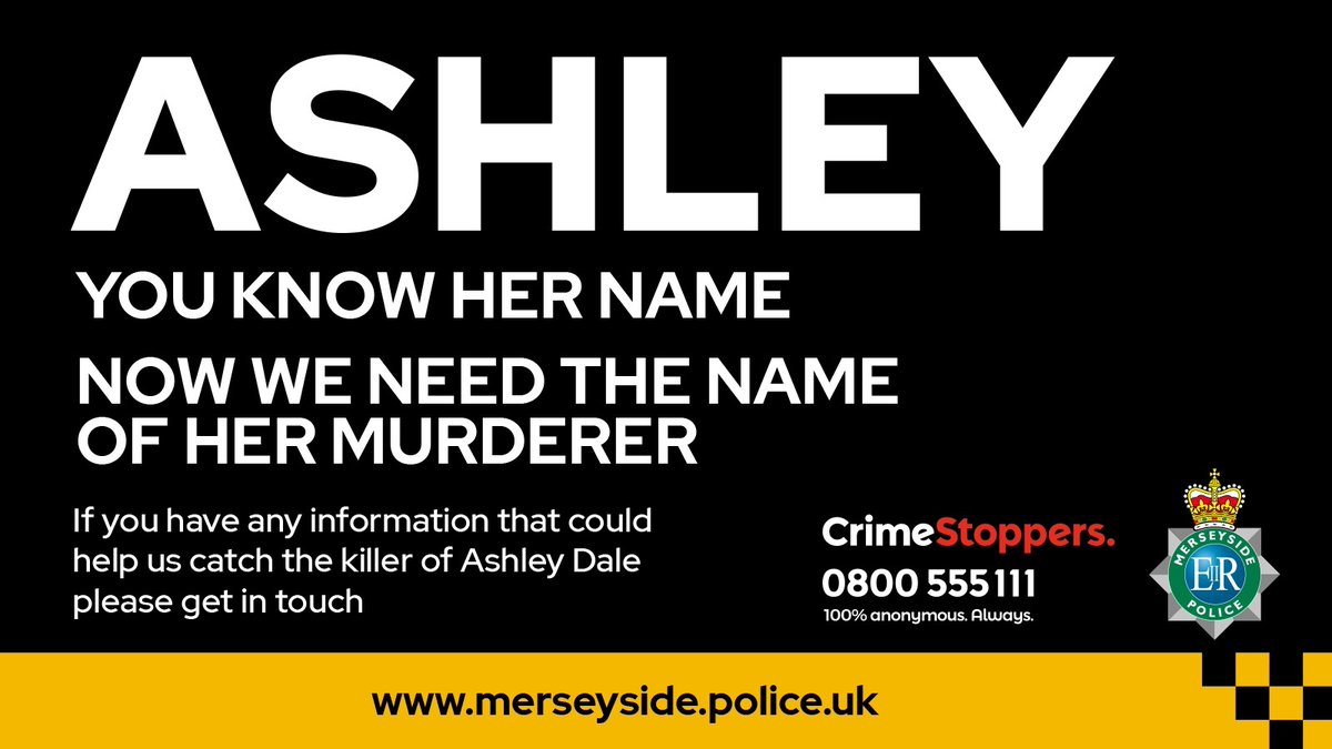 A simple request - share this far and wide, to everyone you know, and ask them to share if further still, so that there's no hiding place for anyone involved in the murder of Ashley.

We need names.

Silence is not an option.