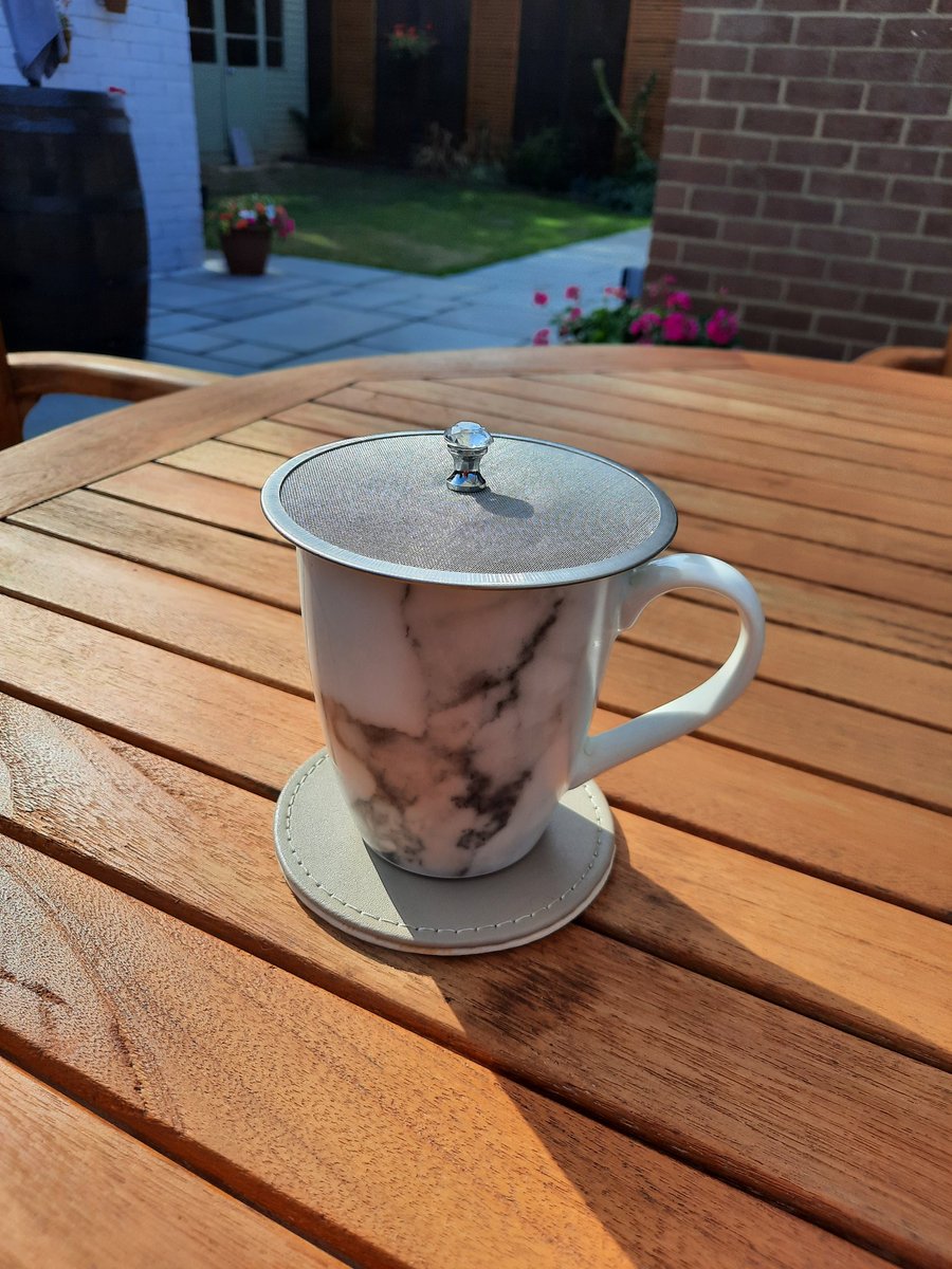 Beautiful morning for a cuppa in the garden