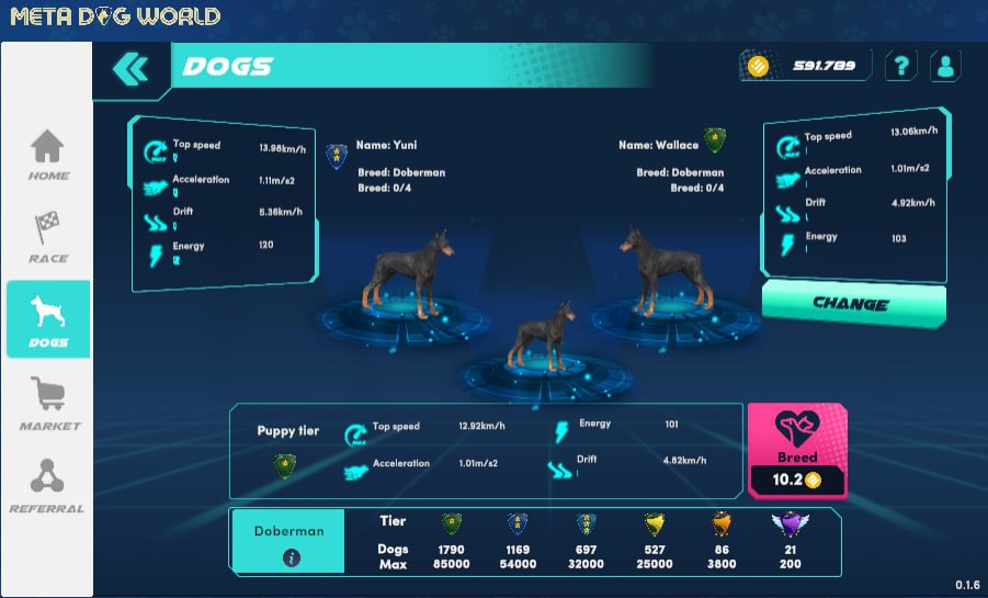 metadogworld's tweet photo. 🐶 MORE PUPPIES - MORE PROFITS 🤑

👉 Breeding your dogs with other rented dogs in Marketplace or your own opposite-sex dogs
👉 Selling your dog on Marketplace with a custom, eye-catching prize
👉New users can purchase new dogs in the Marketplace while all the boxes are sold out. https://t.co/ecyOJgn2eV