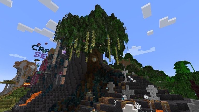 MinecraftMelly's tweet photo. Great big spooky custom tree in the graveyard outside the witchy house.
#minecraft #minecraftbuilds #minecraftbuild #spookyminecraft #spooky #minecraftcustomtrees #spoopy #spookytree https://t.co/WCEvFoUDVl