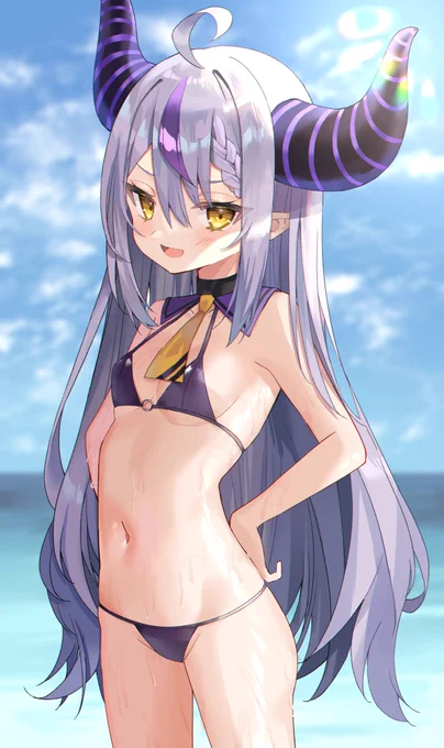 #laplus_artdesu 水着のラプ様 