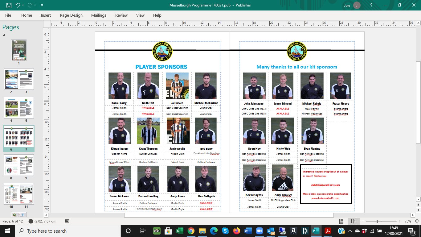 Match Program Template Matchday Programmes - Design & Print Service on Twitter: