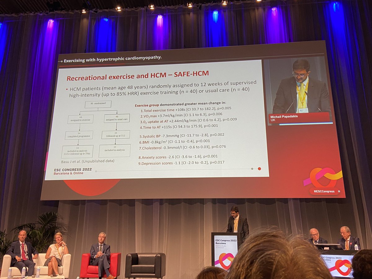 MondaEmanuele's tweet photo. SAFE-HCM: high-intensity exercise in HCM is associated with several benefits without increases the risk of arrhythmias!
@escardio 
#ESCCongress https://t.co/xk04qv0oqP