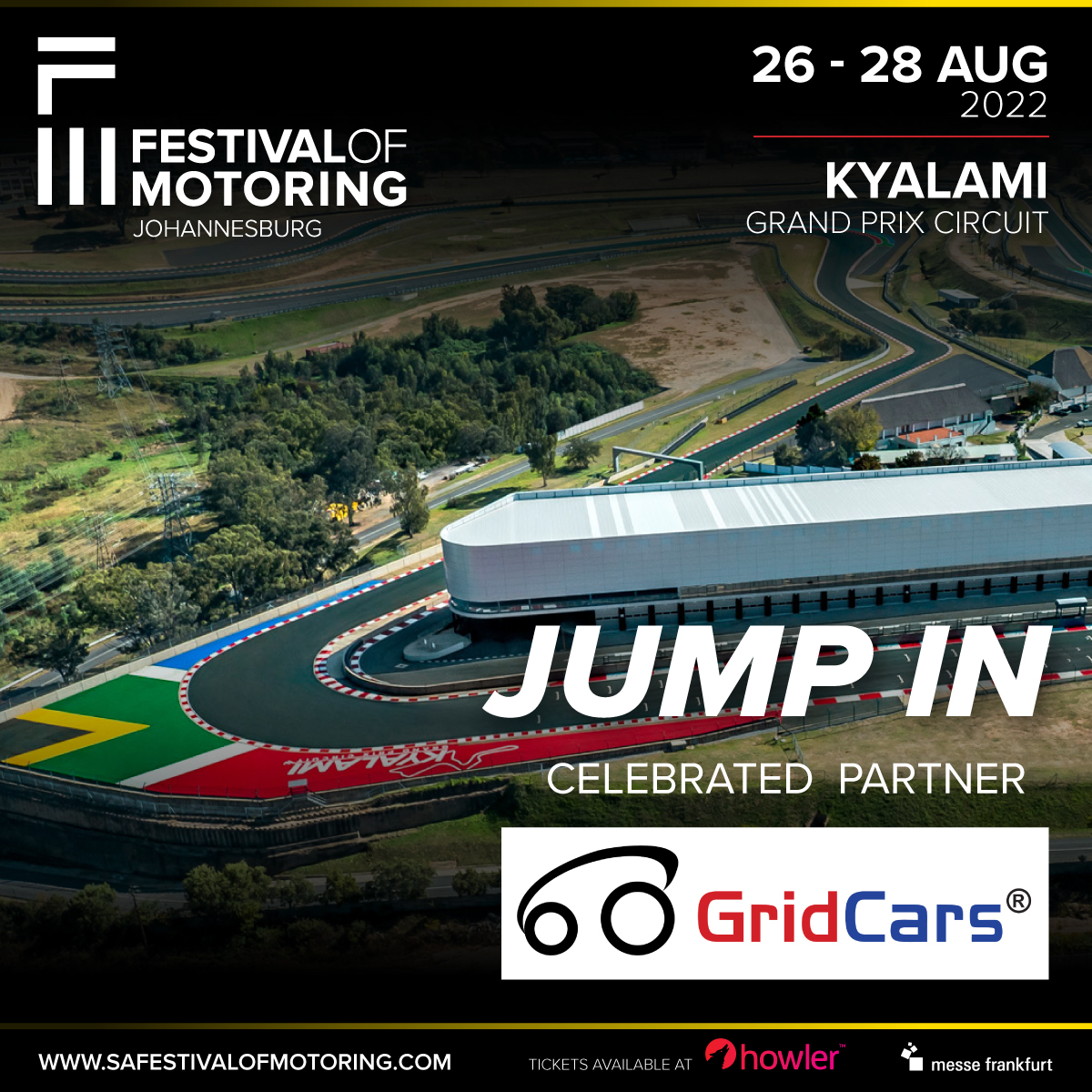 GridCars's tweet photo. It’s Festival of Motoring weekend! Come experience the biggest motoring extravaganza in South Africa at the Kyalami Grand Prix – visit one of the GridCars stands to find out how we are powering SA’s EV revolution #FestofMotoring #FOM2022 #GridCars #EV #ChargingInfrastructure https://t.co/ujJMglfIkK