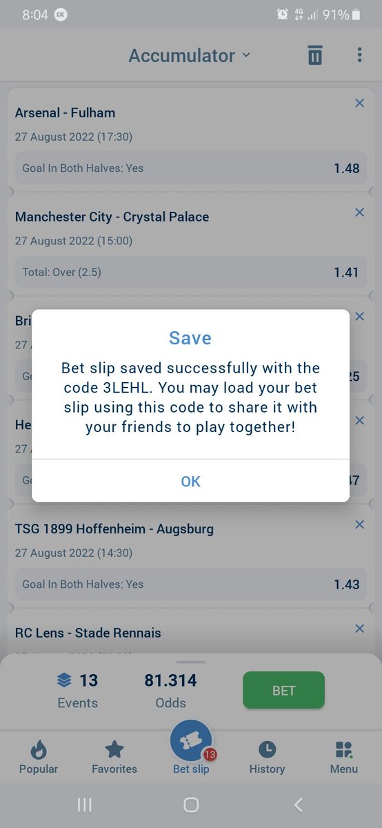 edema_isadore's tweet photo. #1xbetBookingCode
Frame1.....81 odds
Frame2.... 21 odds
Do your +/-
Stake responsibly
@MisturBets https://t.co/6JS4zkGl0I