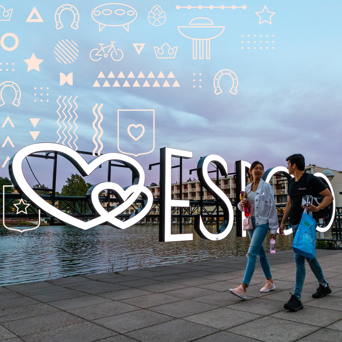 EspooEsbo's tweet photo. Iloista Espoo-päivää! Glad Esbodag! Happy Espoo Day! 

Tapahtumien ja kohtaamisten täyteinen viikko huipentuu tänään Espoon nimikkopäivään. Lämpimästi tervetuloa tutustumaan päivän ohjelmatarjontaan: https://t.co/LgrUV2jEdo

#EspooJuhlii #EsboFirar #EspooCelebrates #Espoopäivä https://t.co/YSb9Oqjf6M