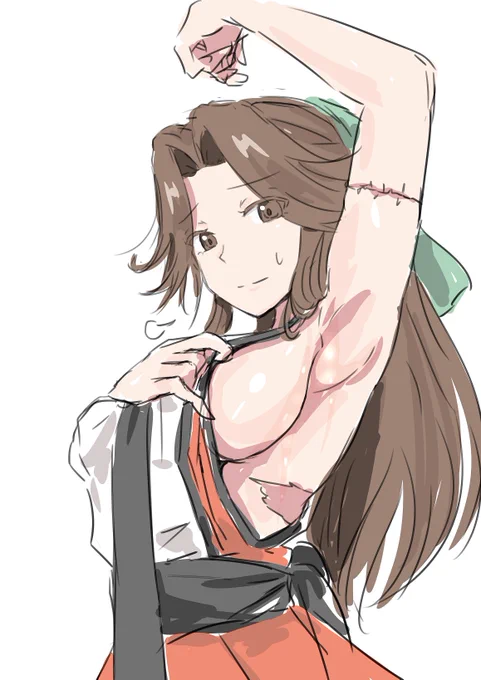 神通「夏は蒸れます、、、、」 