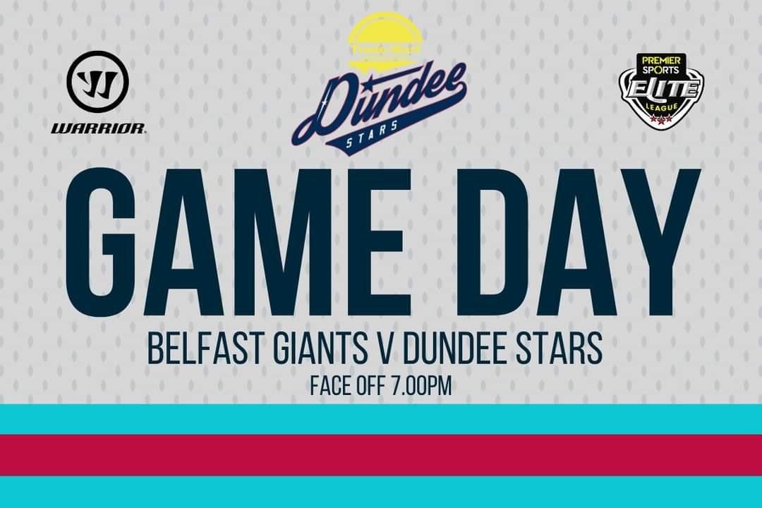 DundeeStars's tweet photo. 🚨 GAME DAY 🚨

After 118 days we are thrilled to say it's game day

🆚 @BelfastGiants
🏟️ SSE Arena Belfast
📆 27/8/22
🏆 Pre-season
⌚ 7pm
📺 https://t.co/8ZbuUbLMRy 

#COYStars #NewEra https://t.co/VzUXvZAMto