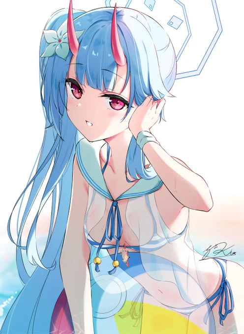 水着のチセさん#ブルアカ 