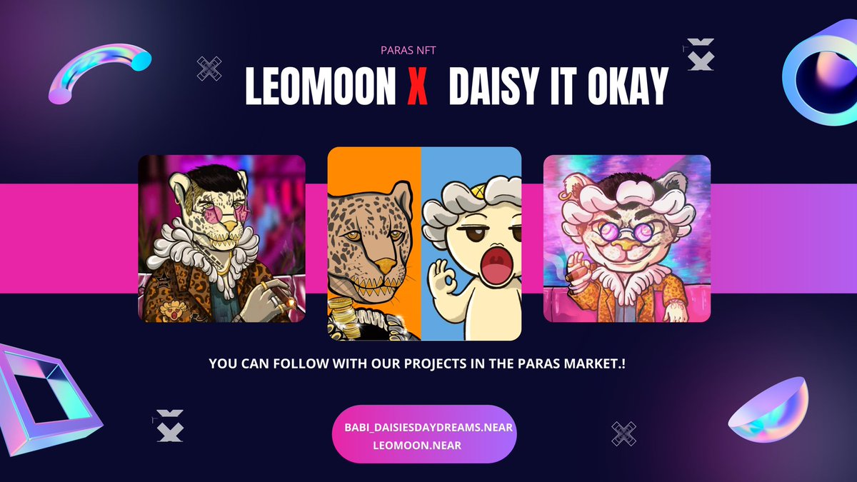 Gibto12's tweet photo. LEOMooN X Daisy it’s okay.
#NFTCommmunity #nftcollectors #nftparas #paras #NEARProtocol #NEAR https://t.co/WNB3kbKtTk