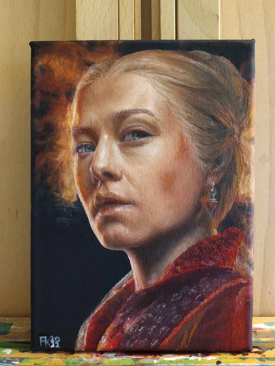 ankl_03's tweet photo. Rhaenyra Targaryen aus #HouseOfTheDragon

Hat gut angefangen und dann stark nachgelassen, aber für das erste Mal Ölfarben bin ich zufrieden. Braucht noch etwas Übung. :D https://t.co/N1mSOnPe89