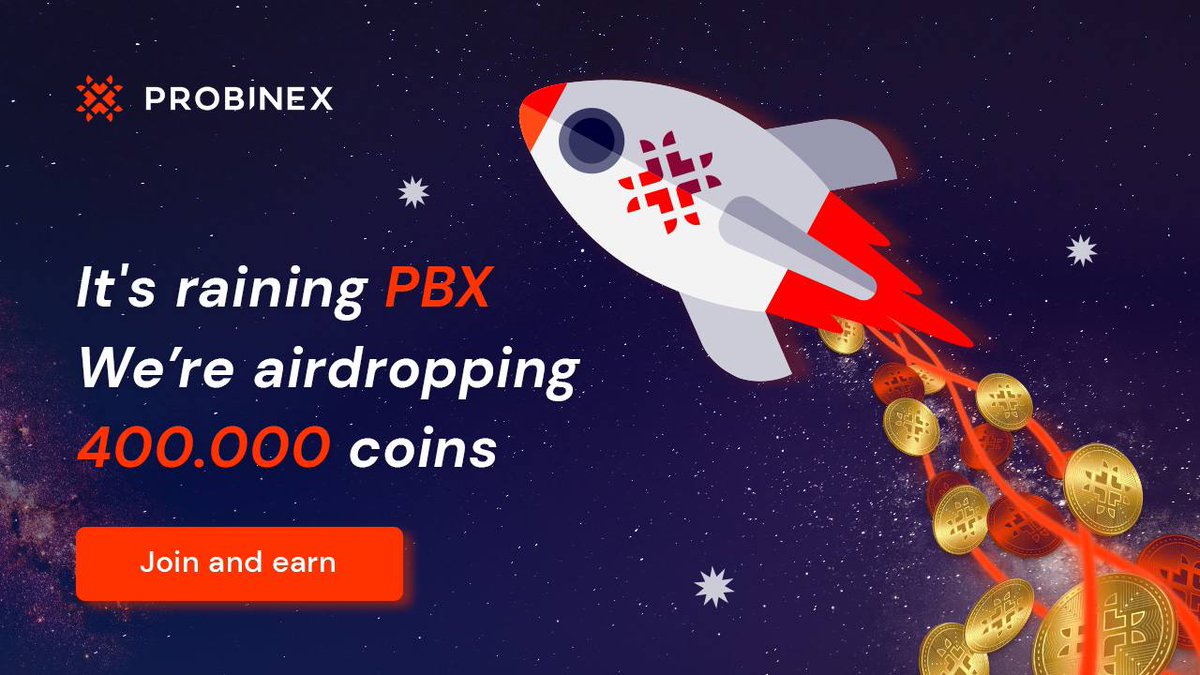 🚀 Airdrop: Probinex
💰 Value: 2,000 $PBX (100 $)
👥 Referral: 4,000 $PBX (200 $)
📒 Partnership: FC ZBROJOVKA EARNIO
📅 End Date: 5th September, 2022
🏦 Distribution Date: 2 weeks after the end date

Talk with the Telegram Bot
t.me/ProbinexAirdro…

#Airdrop #Airdrops #Crypto