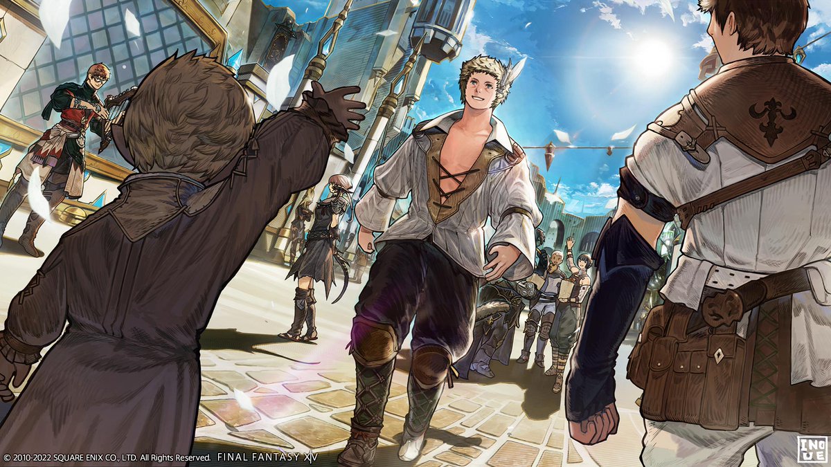FF_XIV_EN's tweet photo. The Rising is here! 🎊 https://t.co/8SQbYY6A6p

Celebrate #FFXIV's ninth anniversary and participate in the festivities by speaking to the wandering minstrel in Ul'dah! 

Enjoy the event through September 12 (PT/GMT)! https://t.co/bEIURvNtI4