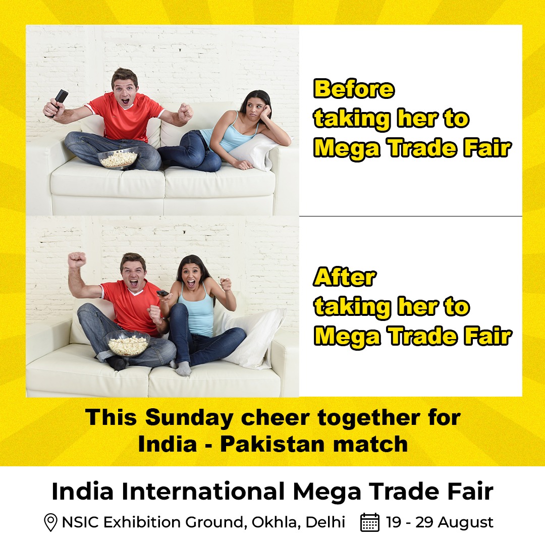 _iimtf's tweet photo. Make it a Sunday to remember, Shopping during day, Match during night !
Book Tickets Now!! https://t.co/duLM1oE23x 

India's 2nd LARGEST CONSUMER TRADE Fair is now OPEN
#exhibition #southdelhi #indiapakmatch #cricket #indiapakistancricket #AsiaCup2022 #Delhi https://t.co/eTCjcR7xma