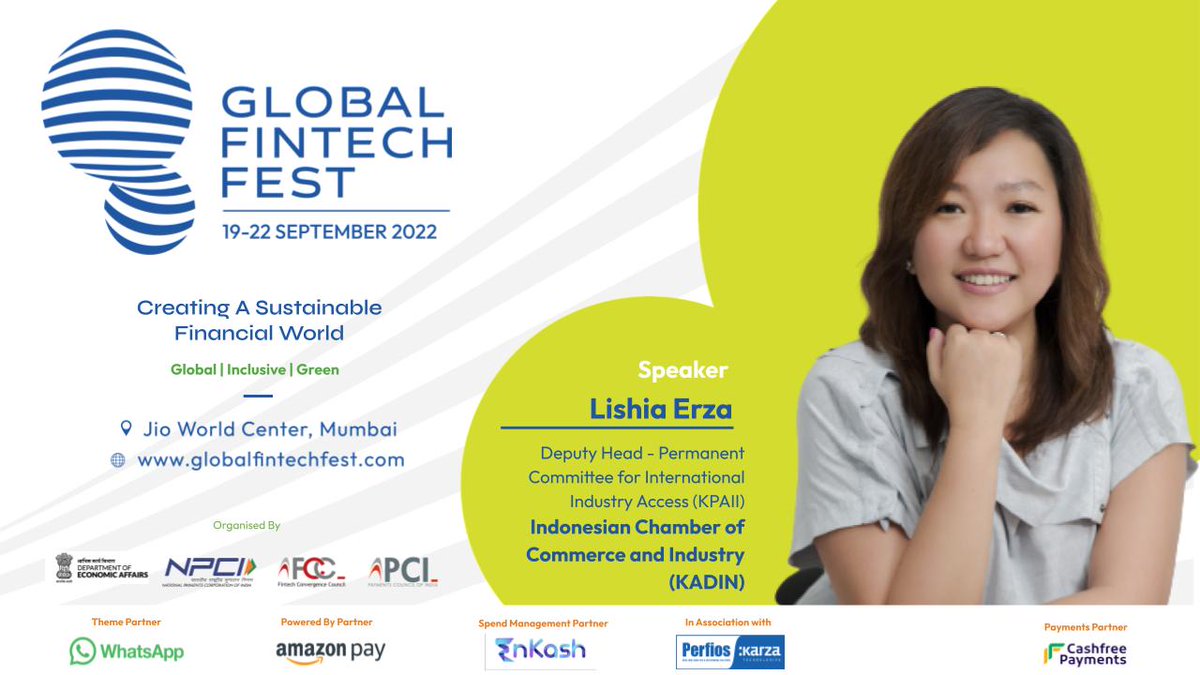 FCCUpdates's tweet photo. We'd like to introduce you to @kefirlime Lishia, Deputy Head - Permanent Committee for Intnl Ind Access. They will be joining us at #GFF 2022. Catch them live from 19th to 22nd September 2022 at Jio World Convention Centre.

Don't miss out, register now!: https://t.co/Z8d68W1StF https://t.co/E184ZmtvRO