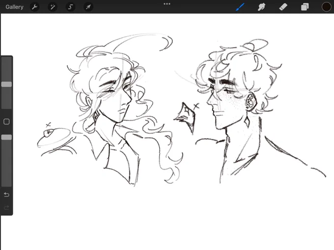 warmup doodles before i draw a comic 