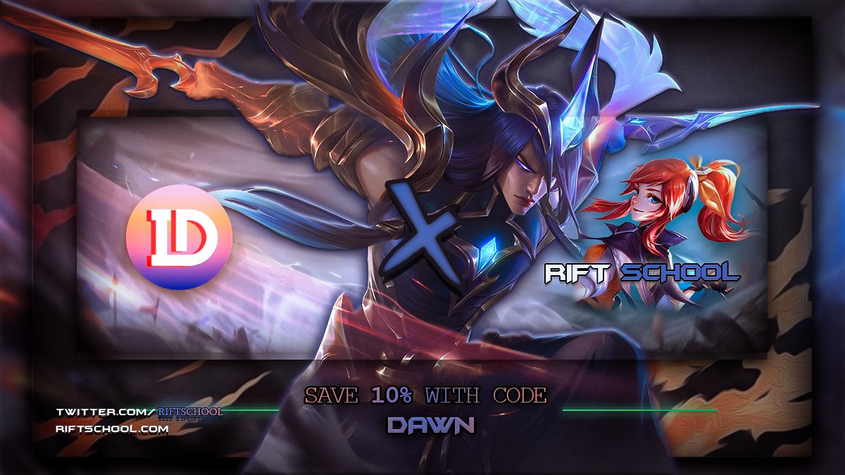 IridescentDawn1's tweet photo. Want to get some coaching? @RiftSchool has partnered up with us for a 10% discount on their amazing coaching services using code "DAWN". In celebration of this, we will be giving away one FREE coaching session from Rift School! To join the giveaway, click the link below 👇 https://t.co/TevcrjEhZM