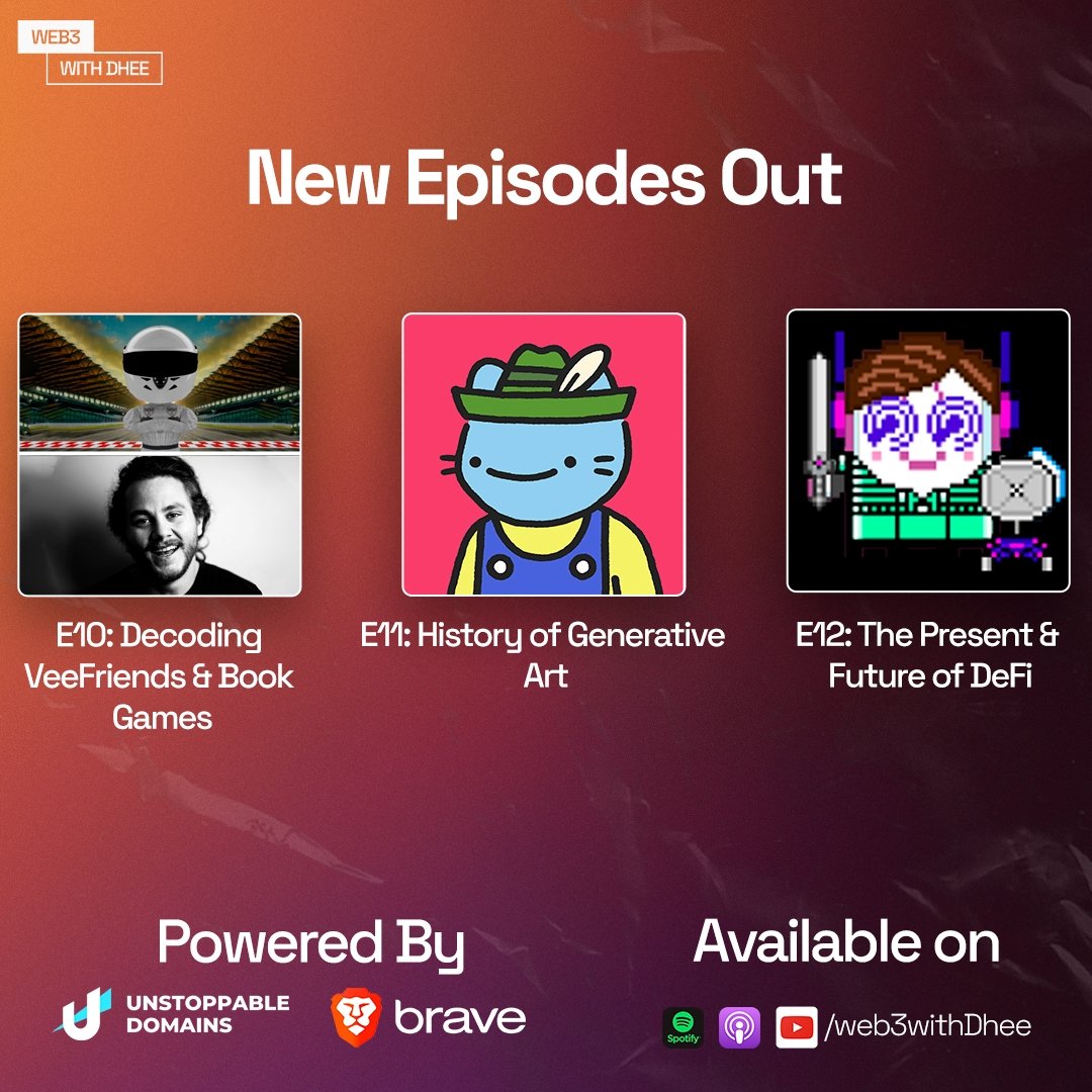 web3 with Dhee tweet media