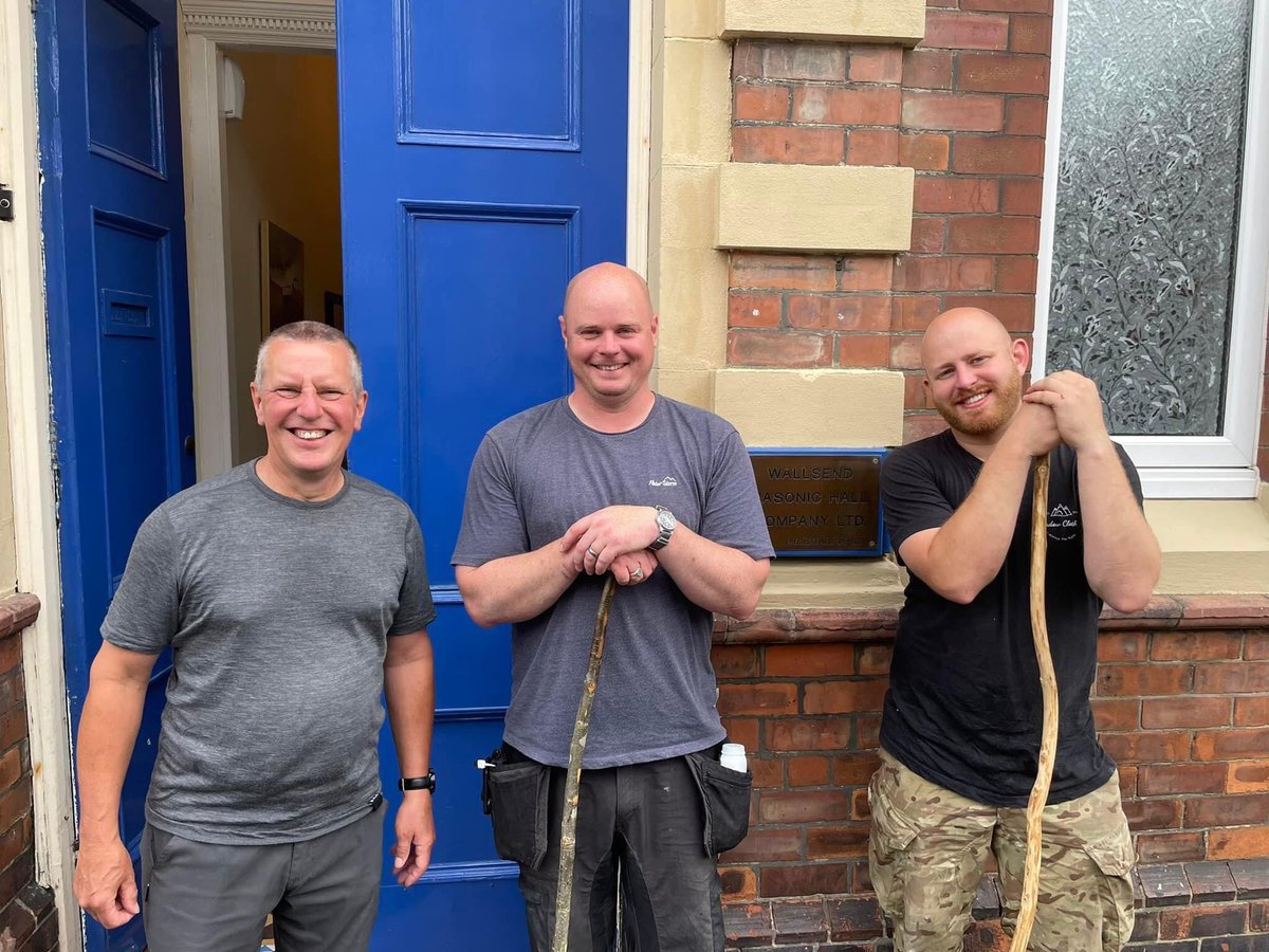 Wallsend Masonic Hall Welcomes Coast To Coast Trekkers. Read all about it at northumberlandmasons.org.uk/wallsend-mason… #freemasons #charity #integrity #friendship #respect