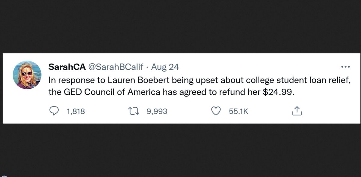 hometheater_z's tweet photo. @MRZ75901707 You don't think it's trollish to go on the news & be vehemently opposed to $10K of loan forgiveness, while they themselves had HUGE government loans forgiven?
The White House is just calling out the trolls. #HundredsOfThousands #millions
#ExpertTrolling #Boebert #HAHA https://t.co/OfbN6UMRMX