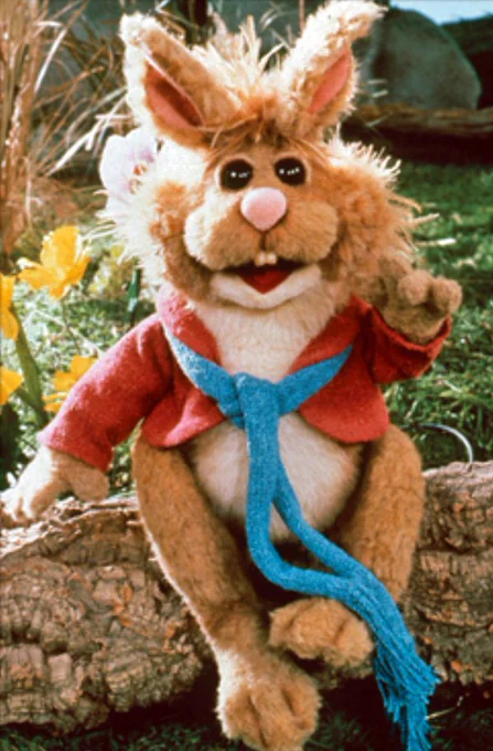 today's little guy of the day is bean bunny from the muppets!! (he/him) 