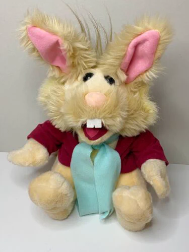 today's little guy of the day is bean bunny from the muppets!! (he/him) 