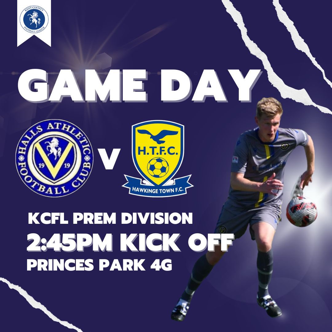 First of two games in three days as we welcome <a href="/HawkingeTownFC/">Hawkinge Town F.C.</a> to Princes Park. The boys will be looking to back up our strong first week of the season with another 3 points today! Come on down to support ⚽️

<a href="/HAFCOfficial/">Halls Athletic FC</a> @KCFL_News #UpTheHalls