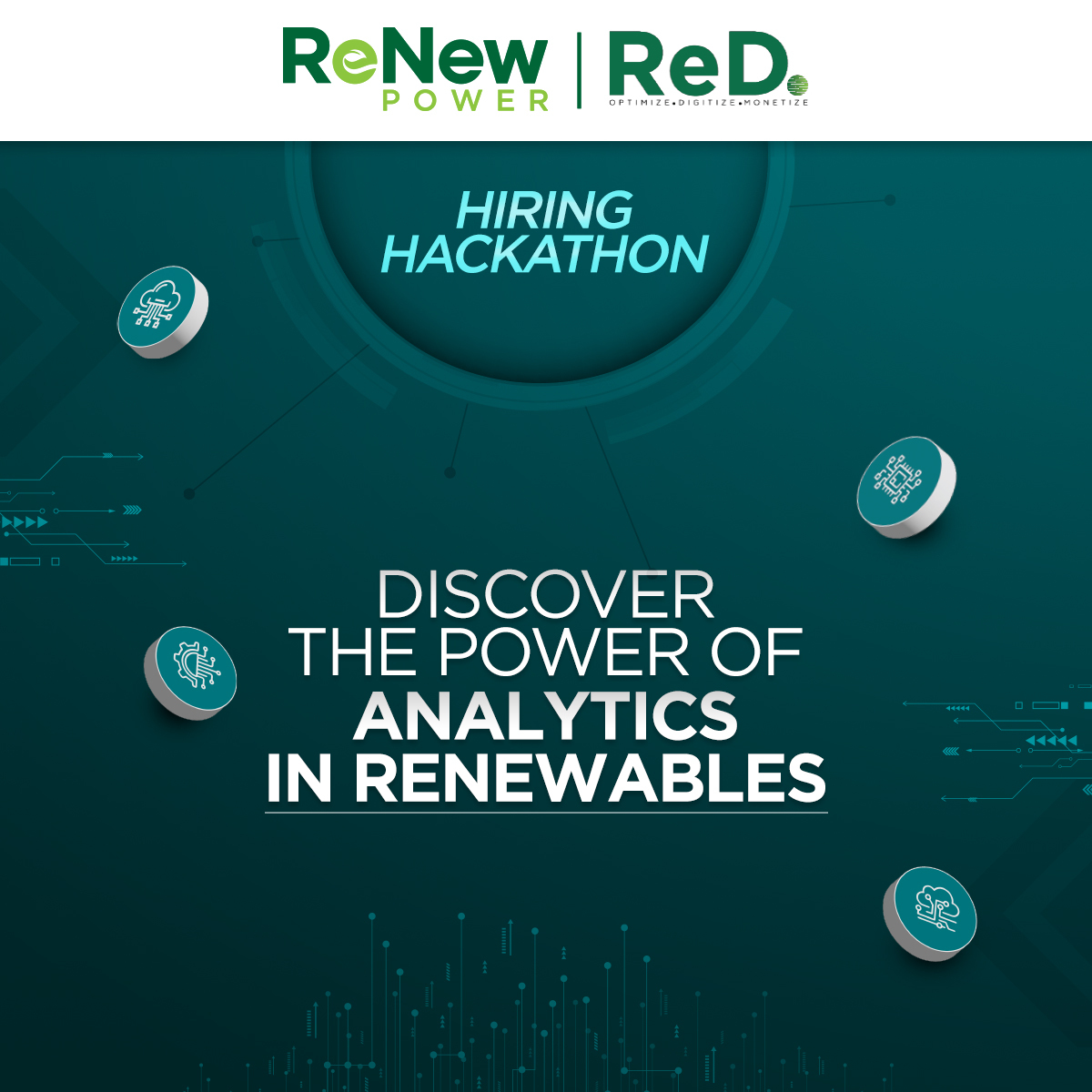 ReNewCorp's tweet photo. ReNew Power Hiring Hackathon β Create a model for an ideally functioning turbineβs expected rotor bearing temperature and win exciting prizes!
Find out more and participate β https://t.co/eET1We0QI5
#ReNew4India #Hiring #Hackathon #HiringHackathon https://t.co/cgPJEPzZnl