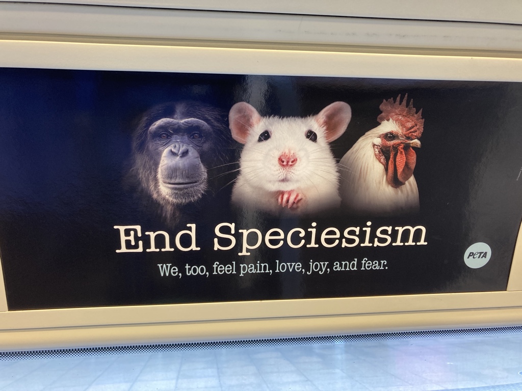 Good to see: #peta #endspeciesism #jubileeline