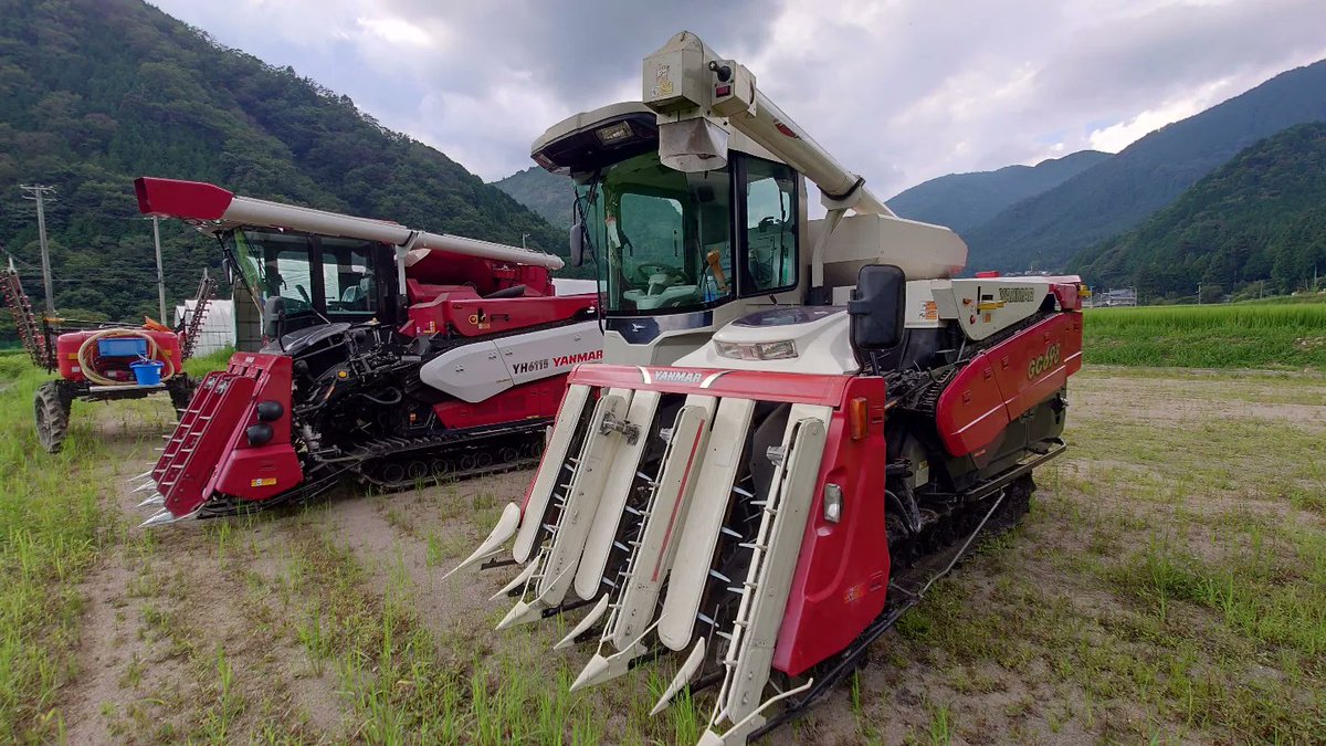 works_ty's tweet photo. 予備機のGC698の点検清掃も完了。
こぎ胴の中にね○みの、あれやこれがやはりあった🤮
#Yanmar
#GC698
#コンバイン
#Harvester 
#稲刈 https://t.co/AL6aCuxj0A