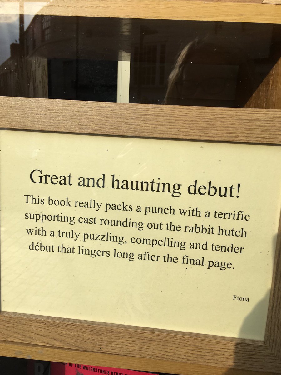 fionamsharp's tweet image. Good morning!! Has everyone bought #TheRabbitHutch by #TessGunty winner of the ⁦@Waterstones⁩ debut fiction prize for 2022? #WDFP ⁦@OneworldNews⁩ well it’s in stock in ⁦@wstonesdurham⁩ perhaps this could be your bank holiday read? See you soon.
