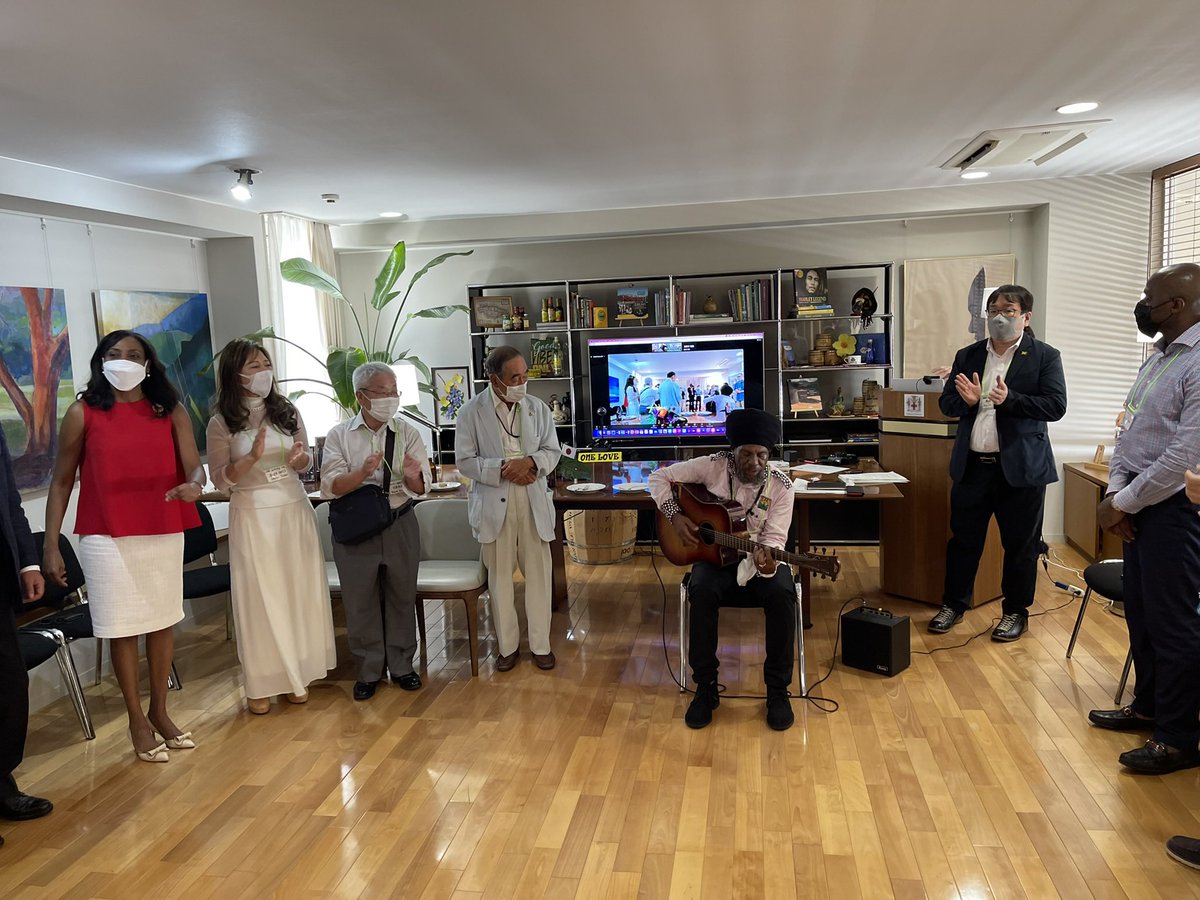 ShornaKayR's tweet photo. 1/2_The Embassy was pleased to host the launch of the Japan-Jamaica Friendship Assoc. Chaired by former Japanese Amb. Mr. Masanori Nakano, #JJFA members include former Japan Overseas Coop. Volunteers. A welcomed initiative to increase friendship & coop. btw our countries…🇯🇲x🇯🇵 https://t.co/1l9ZxExZig